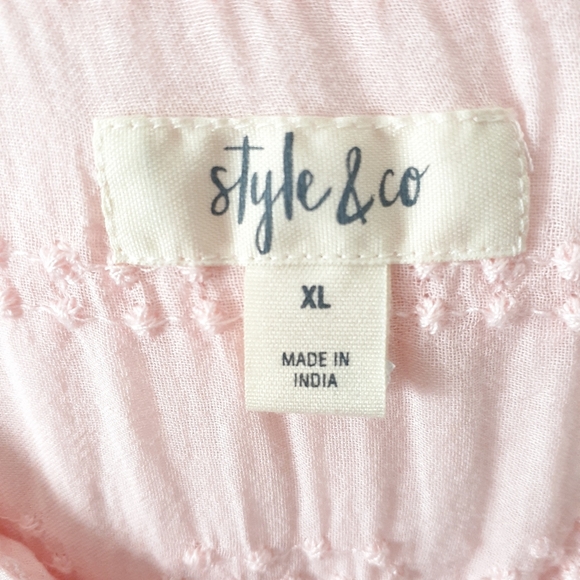 Style & Co Sleeveless Dress Tie Waist Pink 551 - Picture 6 of 8